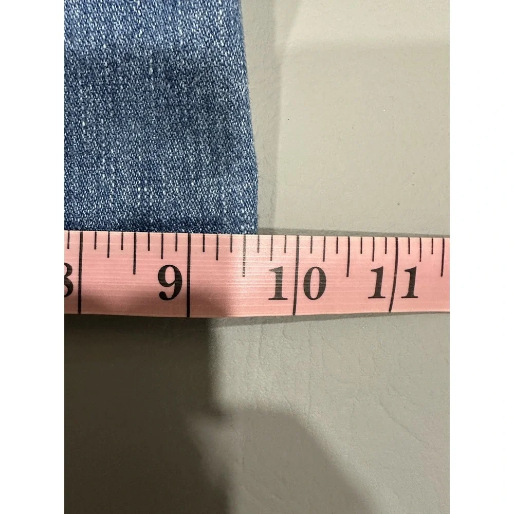 True Religion Mens Blue Jeans Size 38 x 32 Thick Stitch Flap Pockets